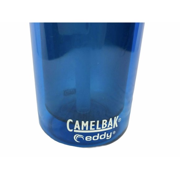 CAMELBAK Eddy Water Bottle w Straw, Lid, Blue / Gray Plastic 20oz - Picture 2 of 16
